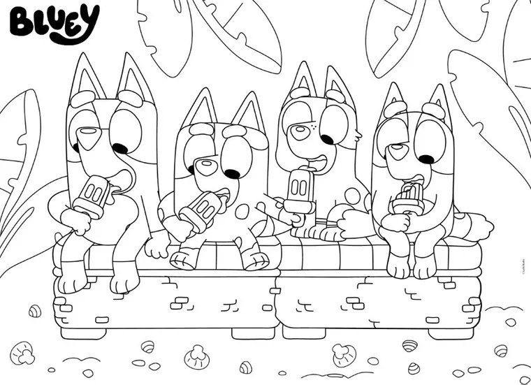 Lisciani, Bluey, Eko, puzzle dwustronne, 24 elementy