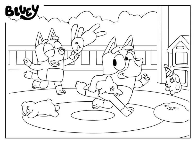 Lisciani, Bluey, Eko, puzzle dwustronne, 24 elementy