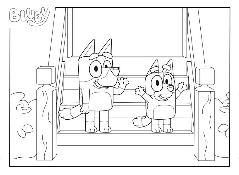 Lisciani, Bluey, Eko, puzzle dwustronne, 48 elementów