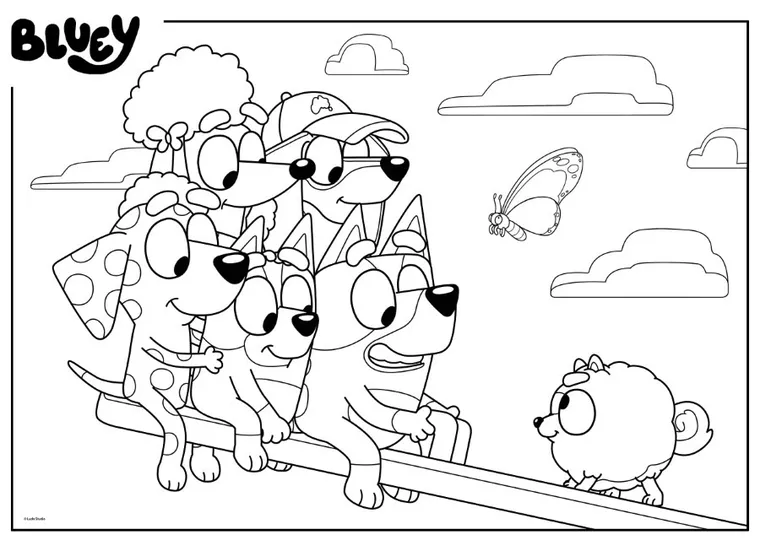 Lisciani, Bluey, Eko, puzzle dwustronne, 60 elementów