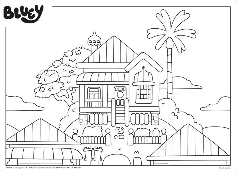 Lisciani, Bluey, puzzle dwustronne, 24 elementy