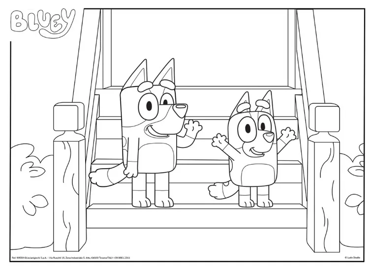 Lisciani, Bluey, puzzle dwustronne, 24 elementy