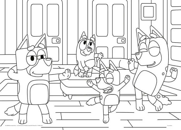 Lisciani, Bluey, puzzle dwustronne, 24 elementy