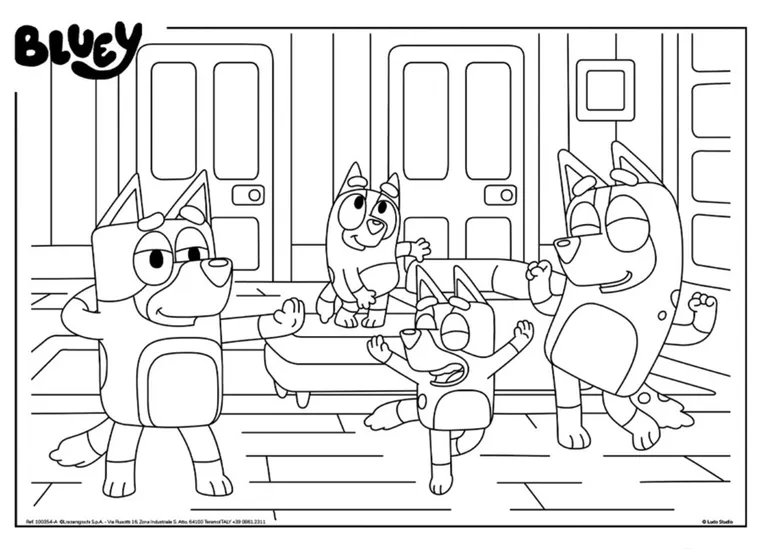 Lisciani, Bluey, puzzle dwustronne, 4-48 elementów