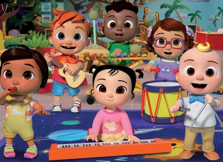 Lisciani, CoComelon, Czas coś zbudować, dwustronne puzzle podlogowe, 2-12 elementów