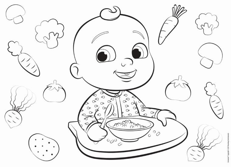 Lisciani, CoComelon, Czas na drzemkę, dwustronne puzzle podłogowe, 60 elementów