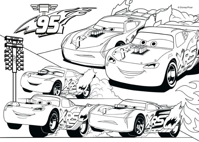 Lisciani, Disney, Auta, dwustronne puzzle podłogowe, 150 elementów