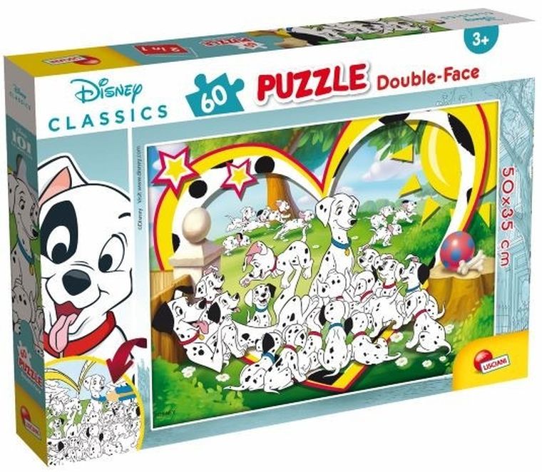 Lisciani, Disney, puzzle dwustronne, 60 elementów, 1 szt.