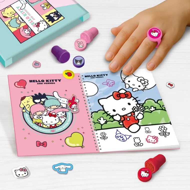 Lisciani, Hello Kitty, Naklejki i stempelki