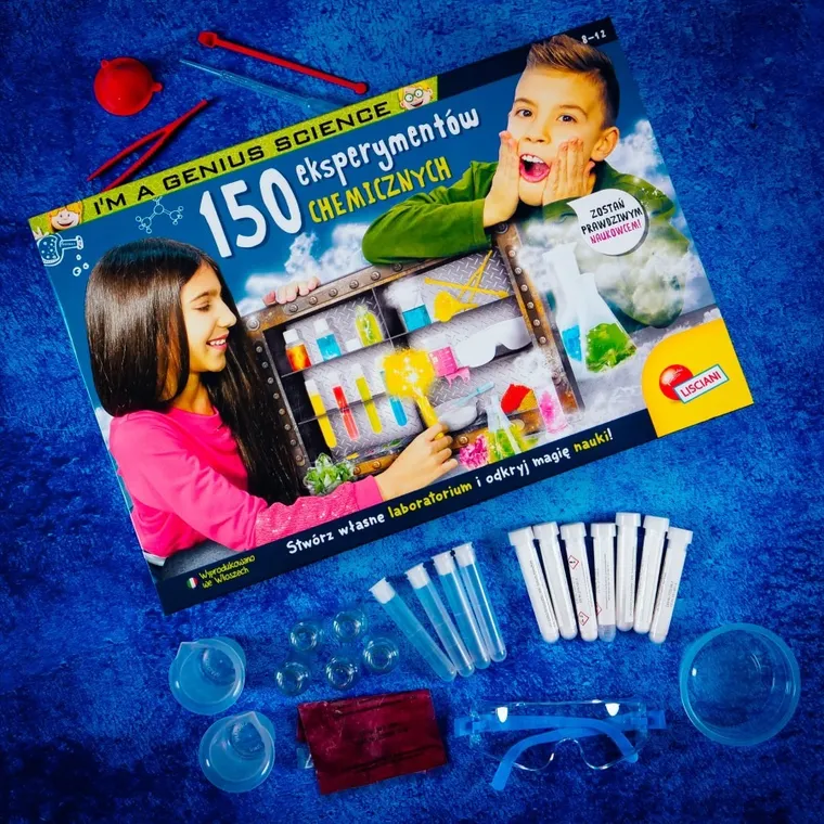 Lisciani, I'm a Genius, 150 eksperymentów chemicznych, zestaw naukowy