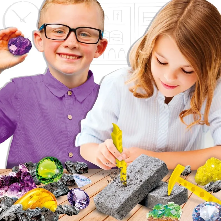 Lisciani, I'm a Genius, Poznaj Minerały z Całęgo Świata, zestaw kreatywny