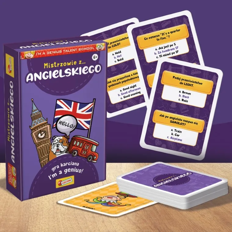 Lisciani, I'm a Genius, Talent School, Mistrzowie z angielskiego, gra edukacyjna