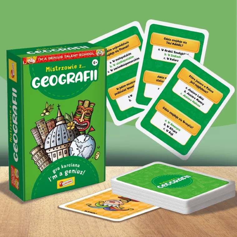 Lisciani, I'm a Genius, Talent School, Mistrzowie z geografii, gra edukacyjna