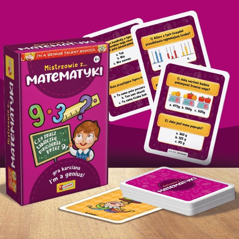 Lisciani, I'm a Genius, Talent School, Mistrzowie z matematyki, gra edukacyjna