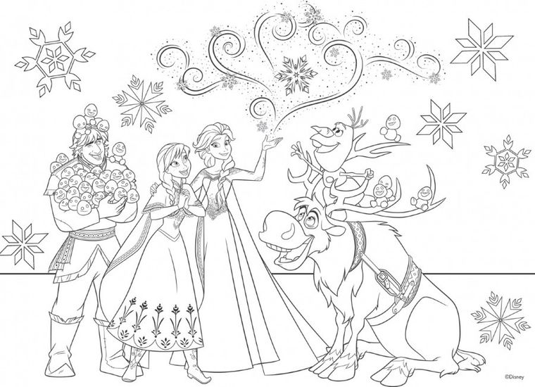 Lisciani, Kraina Lodu, puzzle maxi, dwustronne, 24 elementy