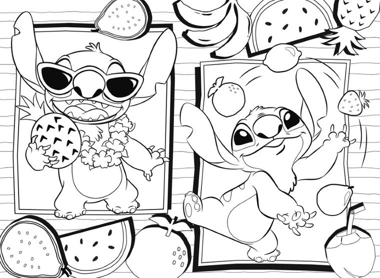 Lisciani, Lilo i Stitch, Eko, puzzle dwustronne, 48 elementów