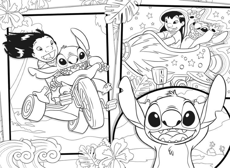 Lisciani, Lilo i Stitch, Eko, puzzle dwustronne, 60 elementów