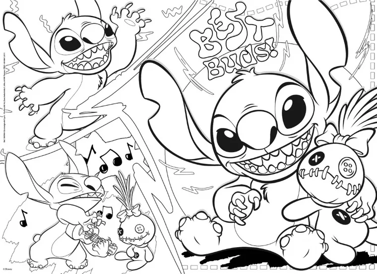 Lisciani, Lilo i Stitch, Maxifloor, puzzle, 24 elementy