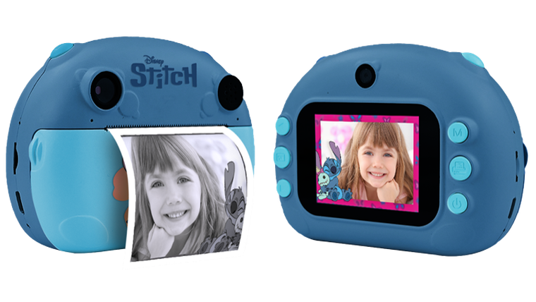 Lisciani, Lilo i Stitch, Print Cam, aparat natychmiastowy, zestaw z ramkami i naklejkami