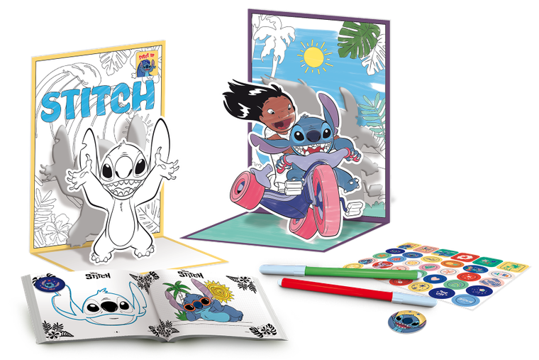 Lisciani, Lilo i Stitch, zestaw kreatywny z plecakiem