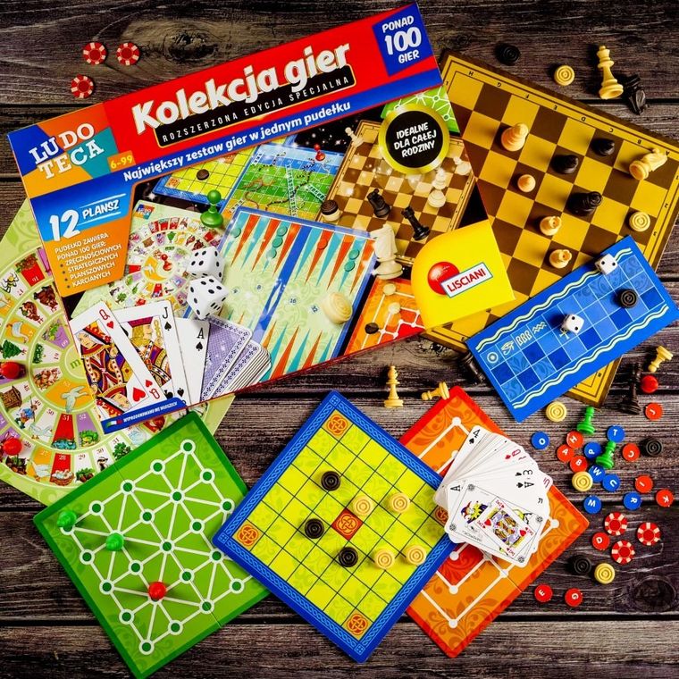 Lisciani, Ludoteca, Kolekcja gier, zestaw 100 gier