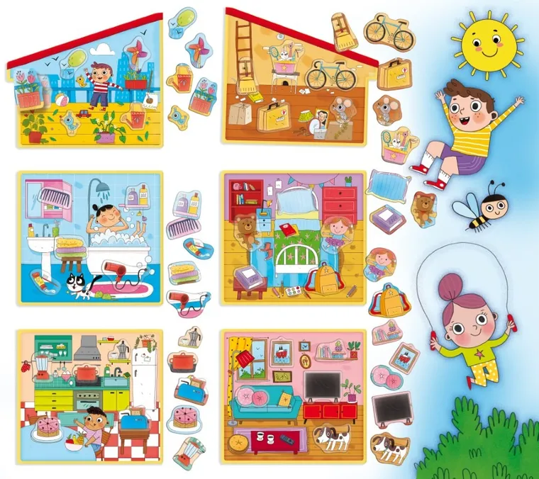 Lisciani, Montessori, ogromny dom, zestaw edukacyjny