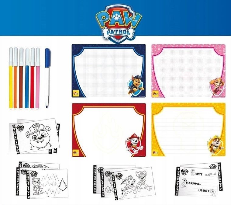 Lisciani, Psi Patrol, Szkoła Rysowania, zestaw artystyczny