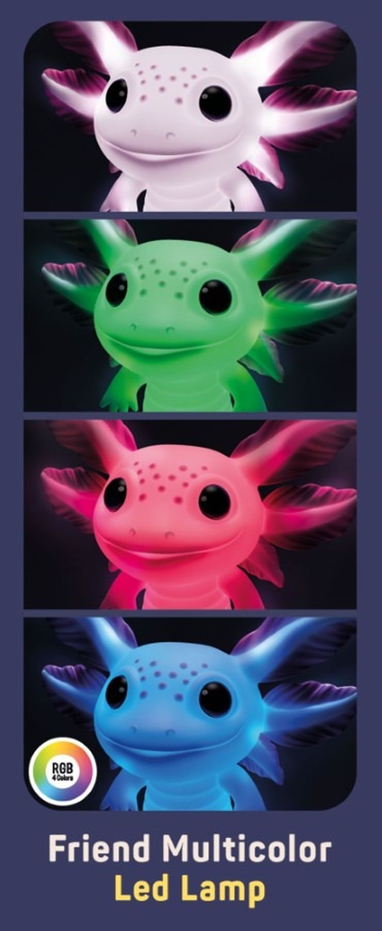 Lisciani, Rainy Days, Aksolotl, lampka LED