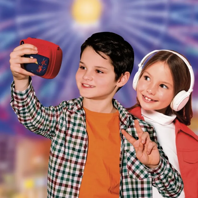 Lisciani, Spider-Man, Print Cam, aparat natychmiastowy, zestaw z ramkami i naklejkami