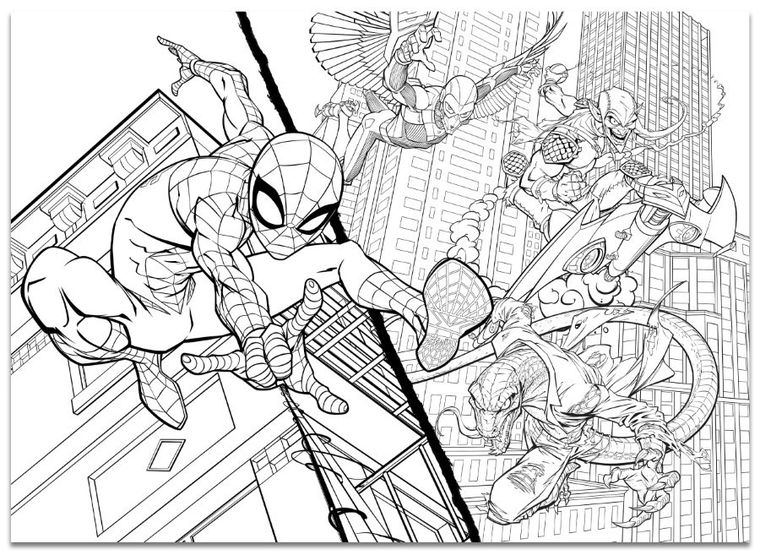 Lisciani, Spidey i super-kumple, puzzle dwustronne, 192 elementy