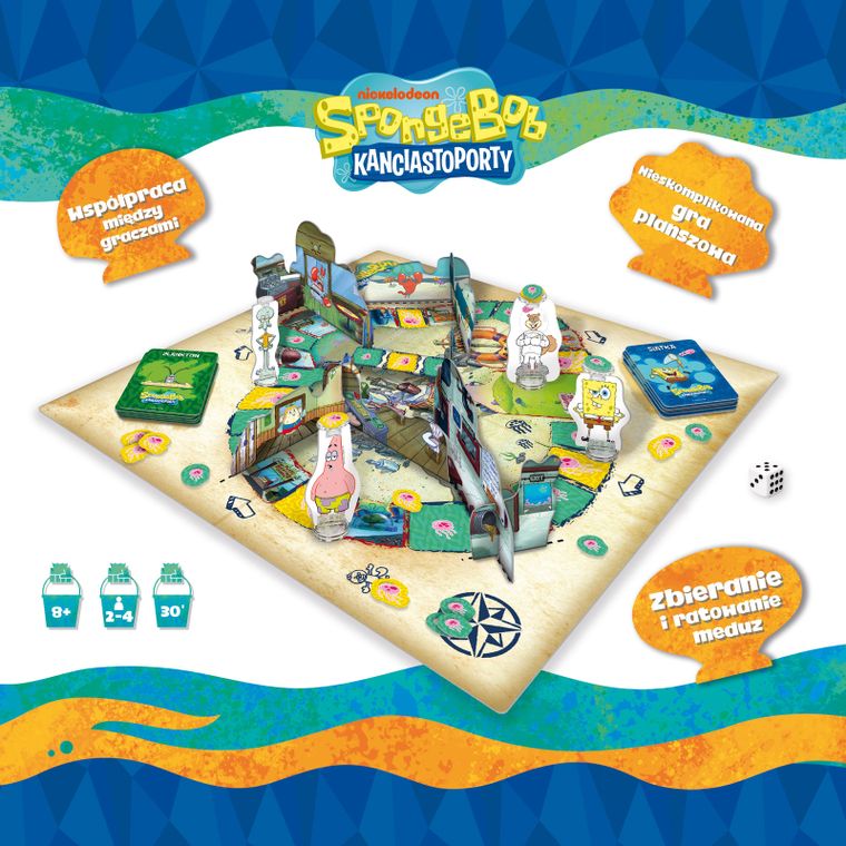 Lisciani, Spongebob, Na ratunek meduzom, gra kooperacyjna