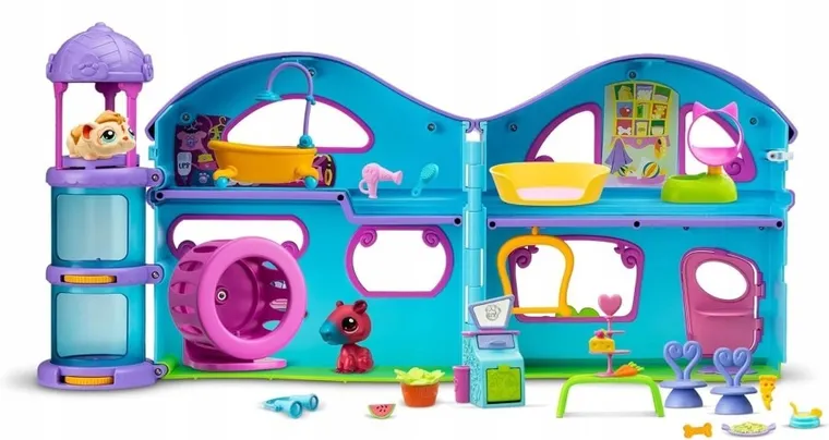 Littlest Pet Shop, domek z figurkami i akcesoriami