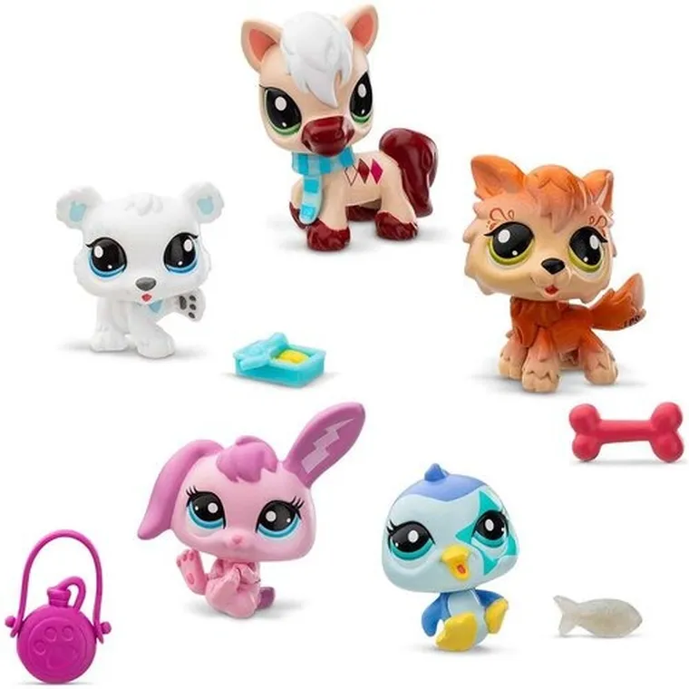 Littlest Pet Shop, Winter Besties, zestaw 5 figurek