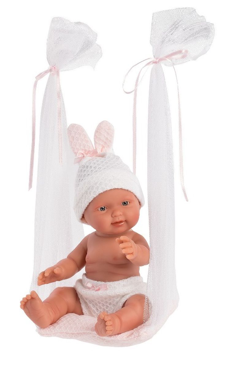 Llorens, lalka, bobas, dziewczynka na huśtawce, 26 cm