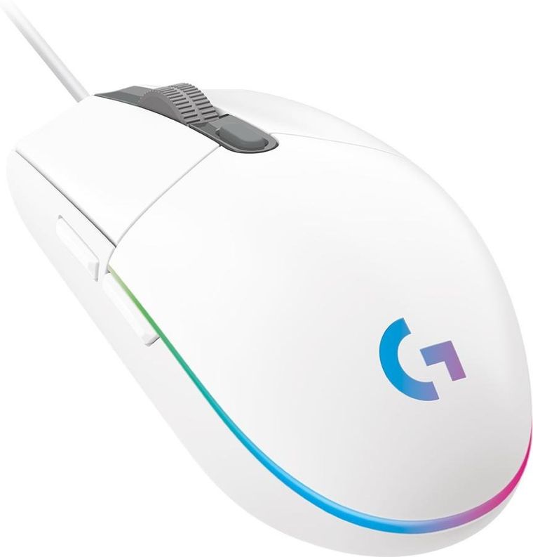 Logitech, G102 Lightsync Wh, mysz