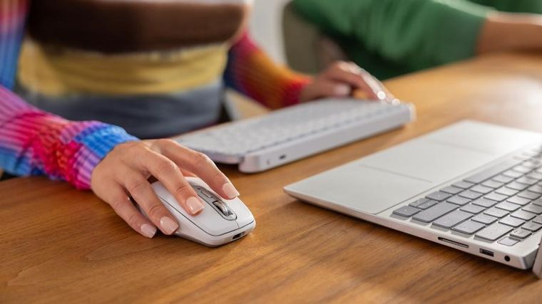 Logitech, MX Anywhere 3S Pale, mysz, grey