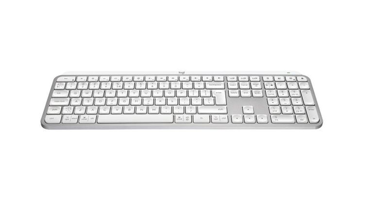 Logitech, MX Keys S US, klawiatura, grey