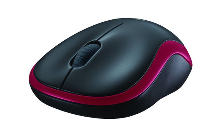Logitech, mysz bezprzewodowa M185 910-002240, czerwona