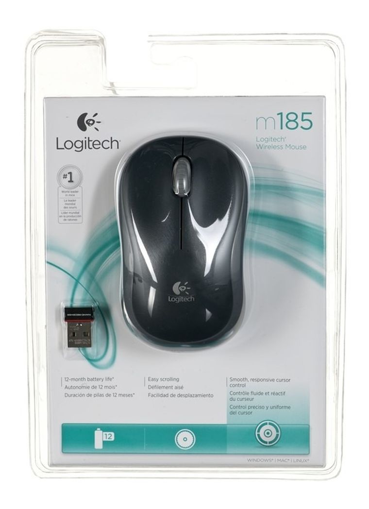 Logitech, mysz optyczna, M185