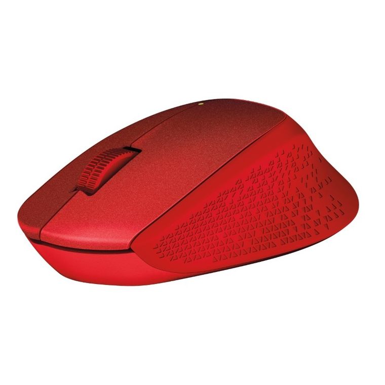 Logitech, mysz optyczna, M330 910-004911, 1000 DPI, czerwona