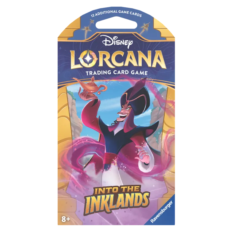 Lorcana, Disney, Into the Inklands, Booster Pack, gra karciana, booster, 1 szt.