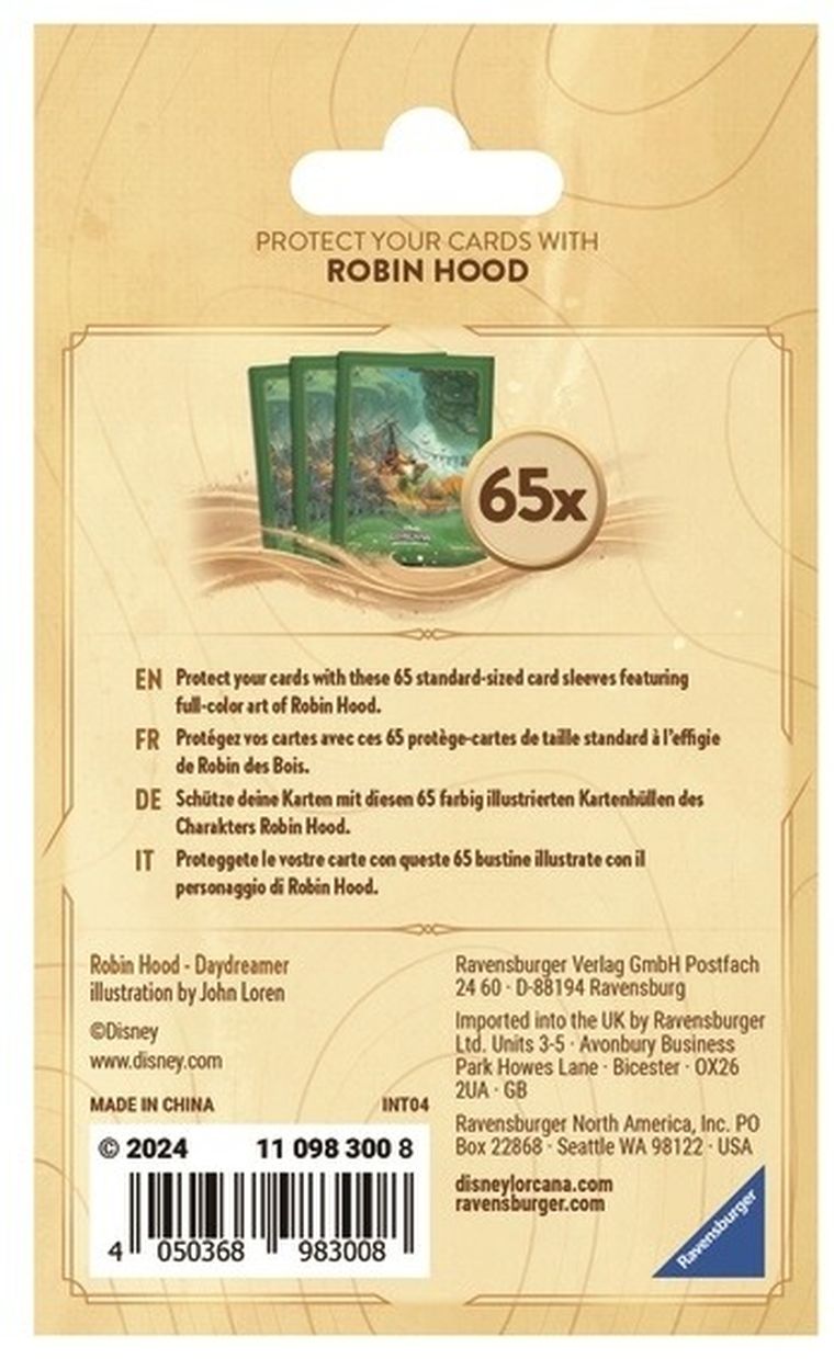 Lorcana, Disney, Into the Inklands, Sleeves, koszulki na karty