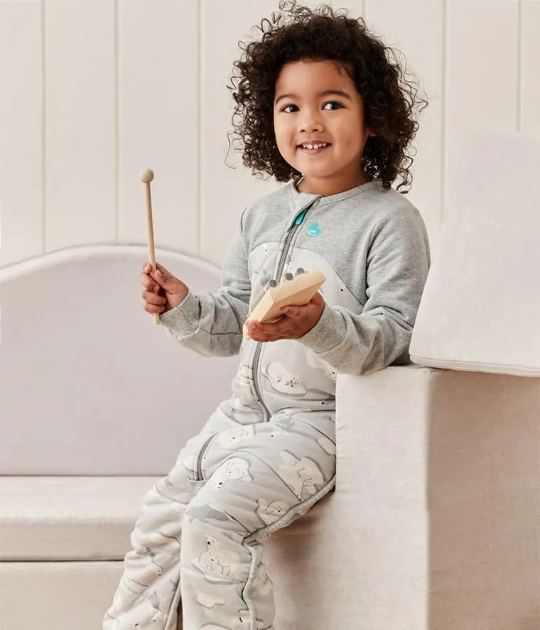 Love to Dream, Organic&Merino, Etap 3, śpiworek z rękawkami i nogawkami, 3.5 TOG, 6-12 m, niedźwiadek