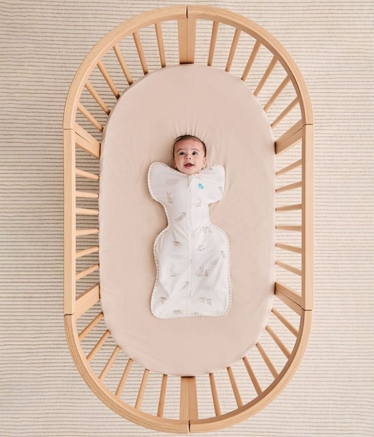 Love to Dream, Swaddle Up, Króliki, otulacz, śpiworek, kremowy, TOG 1.0, rozmiar M