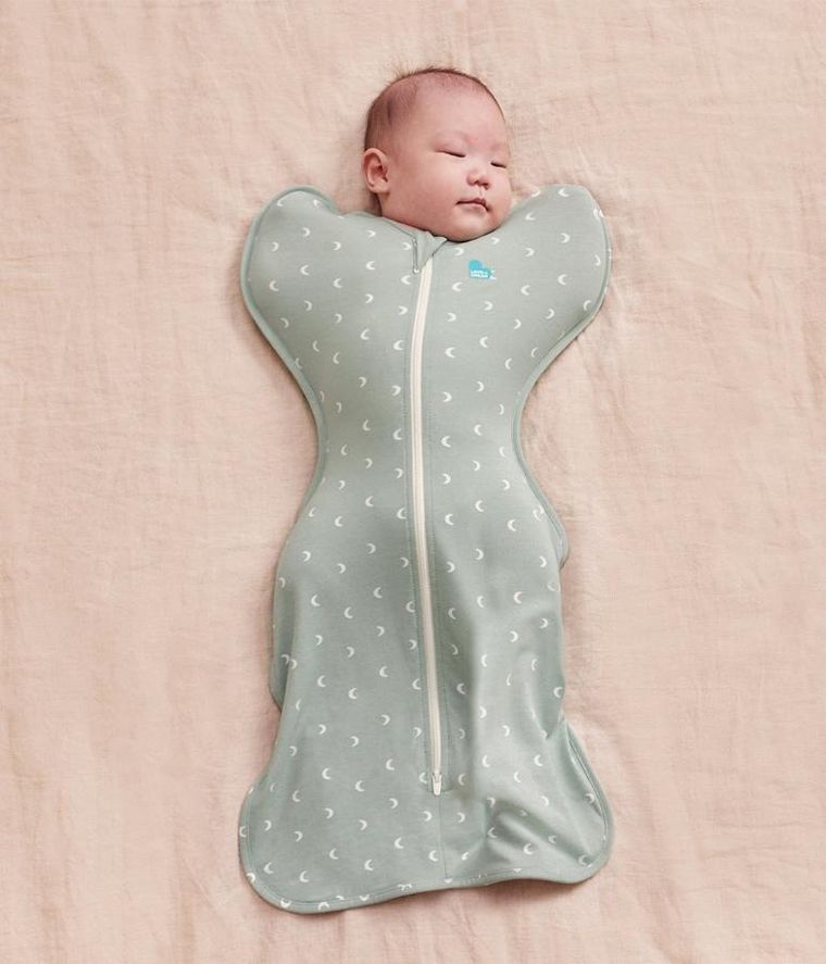 Love to Dream, Swaddle Up, otulacz, śpiworek, księżyce, etap 1, TOG 1, rozmiar S