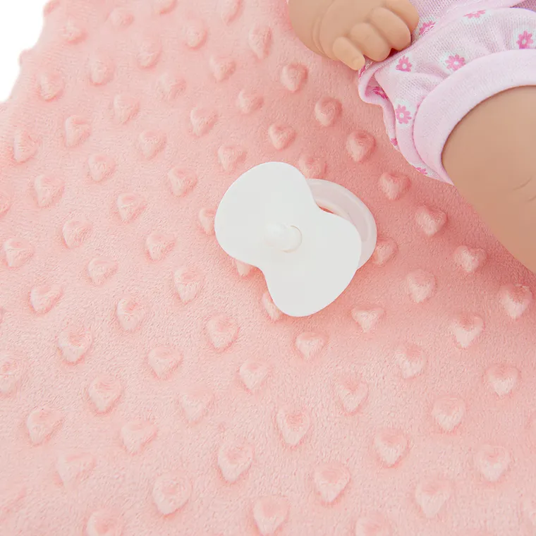 Lovely Baby, lalka bobas, różowe ubranko