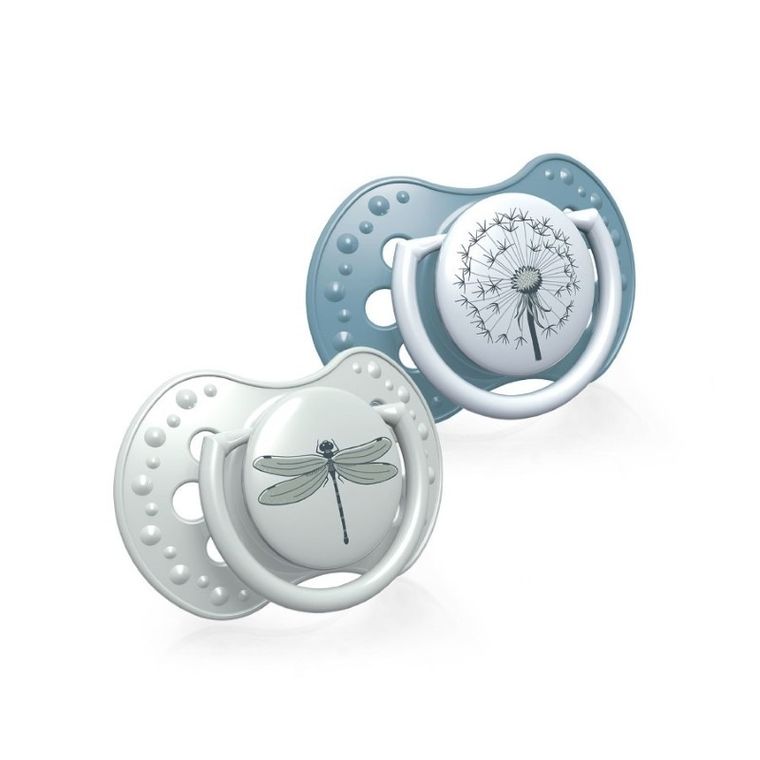 Lovi, Botanic Boy, smoczek dynamiczny, silikonowy, 18m+, 2 szt.