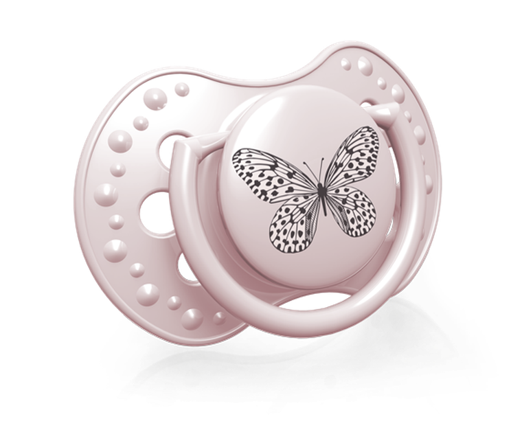 Lovi, Botanic Girl, smoczek silikonowy, dynamiczny, 3-6m, 2 szt.