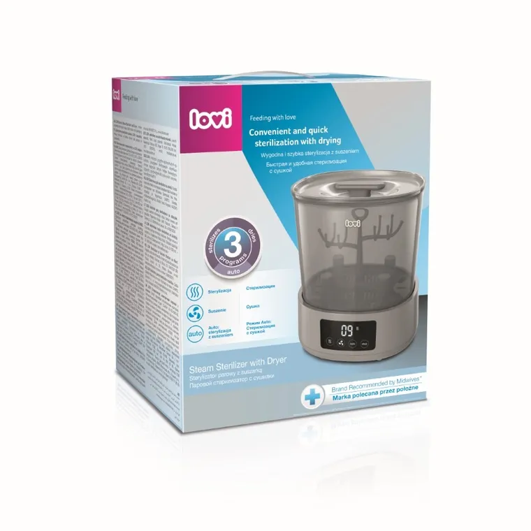 Lovi, elektryczny sterylizator parowy z suszarką