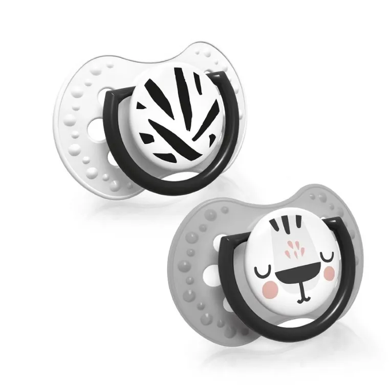 Lovi, Salt&Pepper, smoczek dynamiczny, silikonowy, 0-3m, 2 szt.